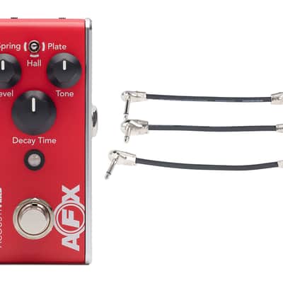 Fishman AFX AcoustiVerb Mini Reverb Pedal + Gator Patch Cable 3 Pack image 1