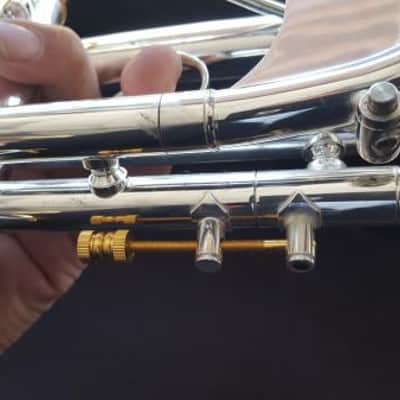 Berkeleywind Bb C Trumpet (Silver) w/D2H Heavy Cap Mouthpiece (Moneet style) image 2