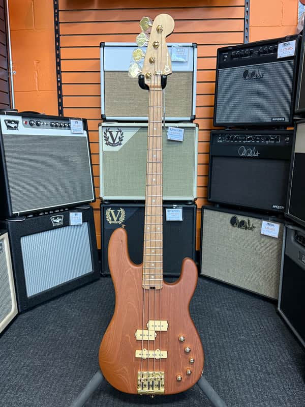 Charvel Pro-Mod San Dimas Bass PJ IV, natural mahogany finish without case - Open Box image 1