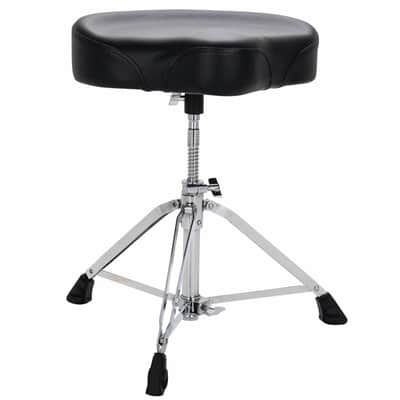Ludwig LP50TH Pro Series Saddle Drum Throne, Black image 3