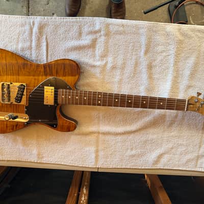 Custom Built T style guitar 2024 - Amber burst image 1