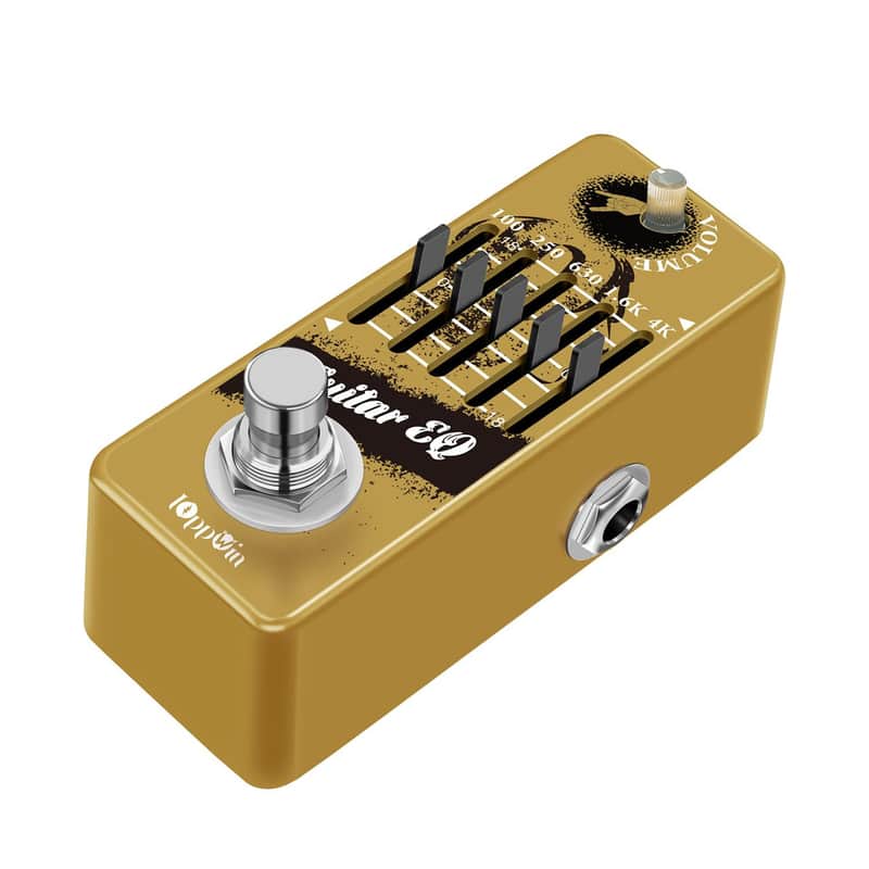 IOppWin Guitar Pedals, 5-Band Guitar Graphic Equalizer Pedal with Master Level Control - True Bypass & Metal Shell image 1