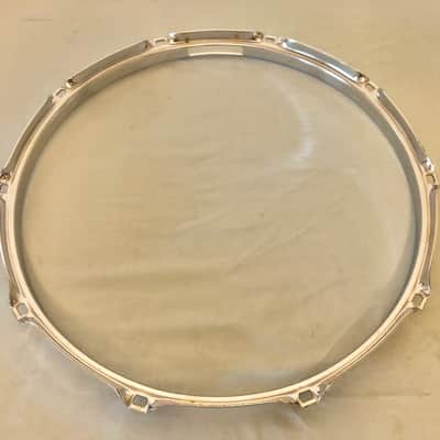 Set of DW Design Series 14” Hoops 10 Hole Snare Drum, Chrome, Workshop, 2.3mm Rims image 9