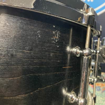 DW - 6.5x14" Craviotto 1-Ply 10-Tube Lug Snare Drum 1998 - Black Lacquer image 7
