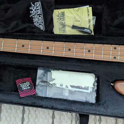 Ernie Ball Music Man StingRay Special 4 H 2024 Hot Honey Roasted Maple Neck Mono Case image 9