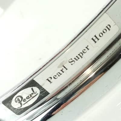 Pearl 12" 8Lug Super Hoop 2.3mm Chrome-Steel Tom Drum Batter Rim Vintage Masters image 2