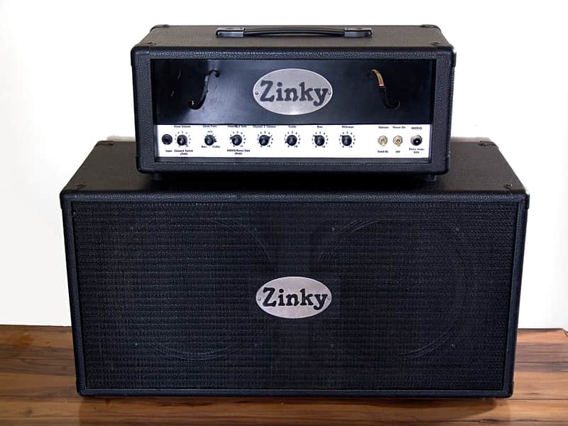 Rare Zinky MOFO 60 W Tube Guitar Amplifier Head w/original 2x12 cabinet image 1