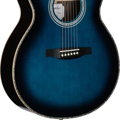 PRS SE A60E Grand Auditorium Acoustic-Electric Guitar, Solid Spruce Top, Cobalt Blue Burst image 1