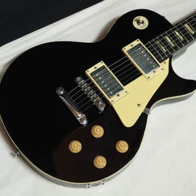Matsumoku Memphis electric guitar used - black - with case - Single Cut style - vintage image 4