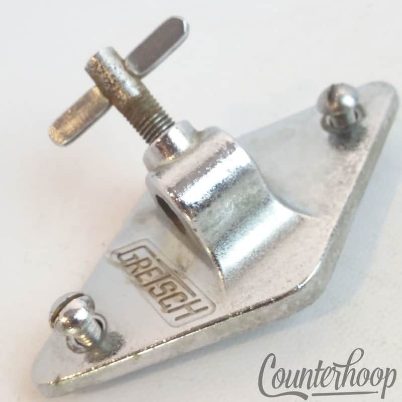 Gretsch Floor Tom Drum Leg Mount/Bass Cymbal L-Arm Chrome Diamond Bracket RB USA image 1