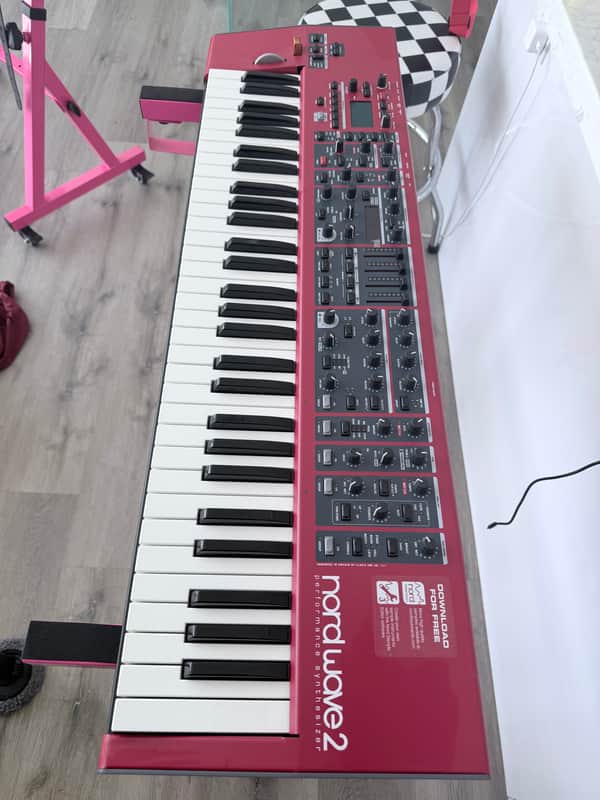 Nord Wave 2 61-Key 48-Voice Polyphonic Synthesizer 2013 - 2022 - Red image 1