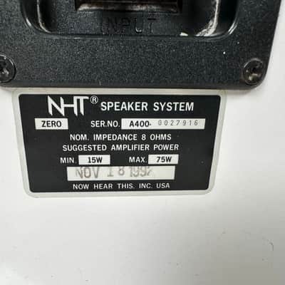 NHT A400/Zero Bookshelf Speakers Pair White image 8