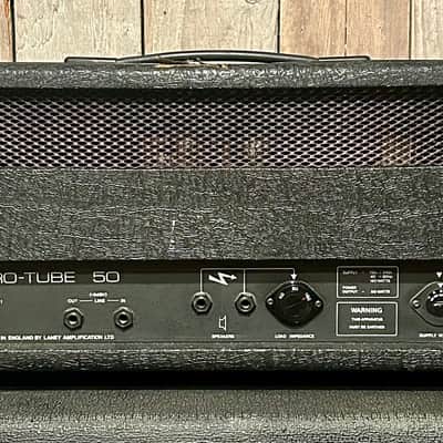 1980s UK Made Laney Pro-Tube Lead AOR 50 Amp Head, Black, Serviced it's an Amazing Sounding Head ! image 6