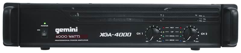 Gemini XGA-4000 4000 Watt Professional DJ/PA Live Sound Power Amplifier XGA4000 image 1