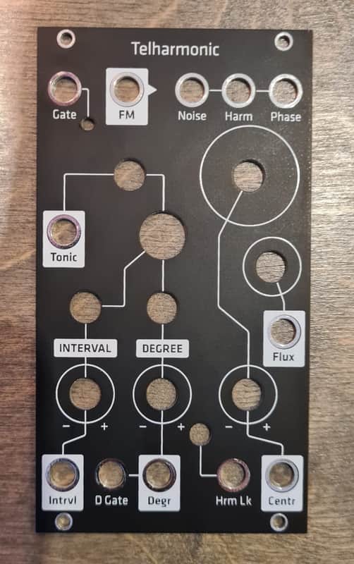 Make Noise Telharmonic Greyscale Black Panel (panel only) Black Panel (replacement panel) - Black image 1