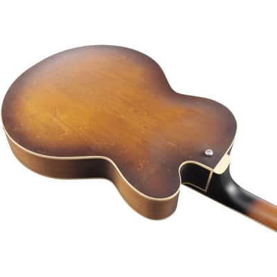 Ibanez AF55 Artcore Left Handed Hollow Body Electric Guitar - Tobacco Flat image 8