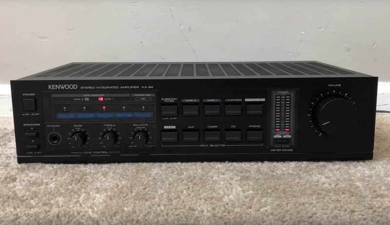 Kenwood KA-94 Stereo Analog Amplifier Black Great Condition image 1