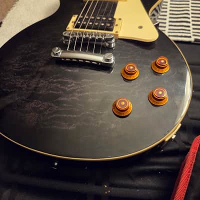 Epiphone 2003 Les Paul Standard Plus Top made in Korea 2003 Trans Black MIK Saein Factory image 2