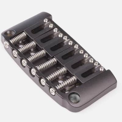 Hipshot Ibanez Gibraltar Replacement Hi-Mass Bridge 6-String, BLACK 4IBG06B