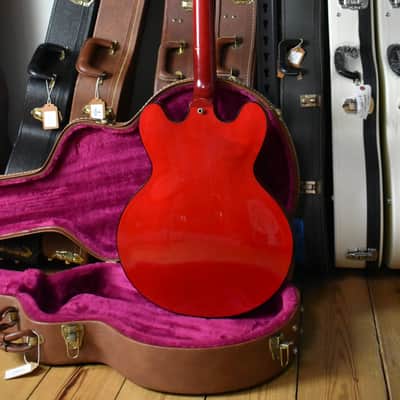 2000 Gibson USA Limited Edition ES-335 BP Translucent Red, Black Binding, Ebony Board w/OHSC, RARE image 6