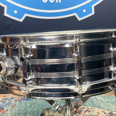 Tama - 5x14" 10-Tube Lug Snare Drum, Power Hoops 1980's - Chrome over Steel image 16