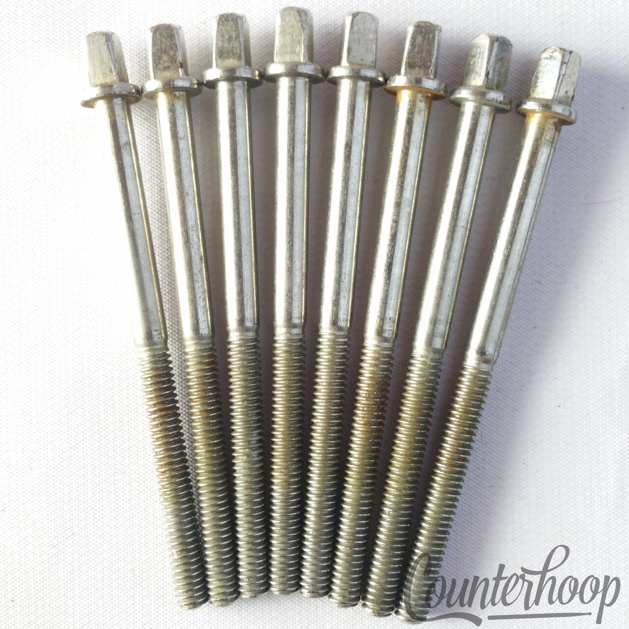 Leedy 8x Tension T-Rods 3 1/8" Snare Drum/Floor Tom Nickel Plating Vintage 40s* — main photograph