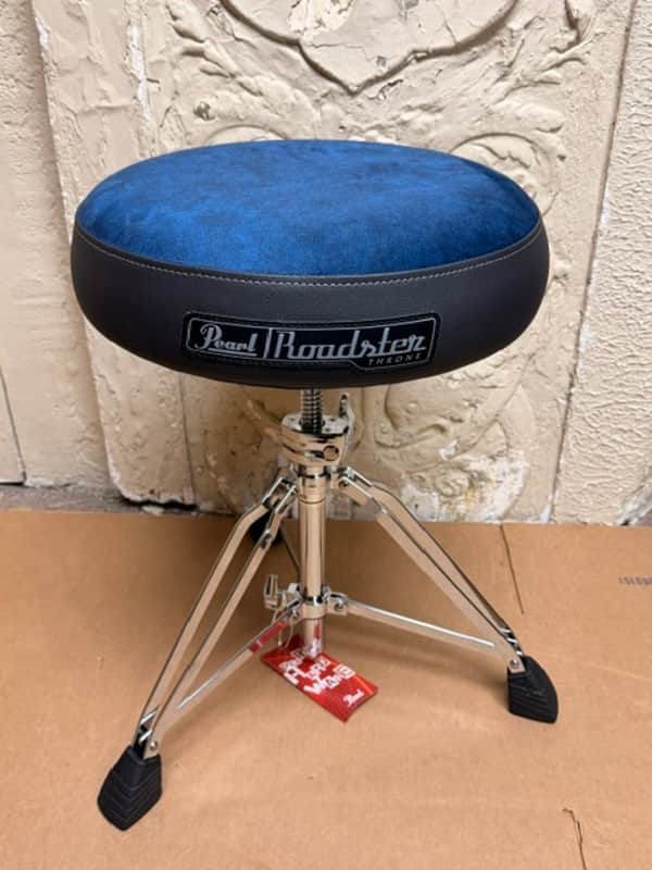 Pearl Roadster D1500 Cloth Top Drum Throne Blue image 1