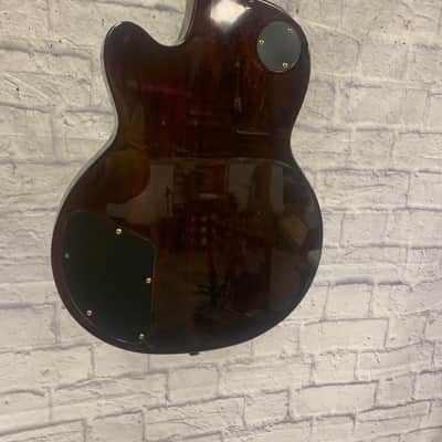 DeArmond M77 Les Paul Style Wine Red Electric Guitar image 7