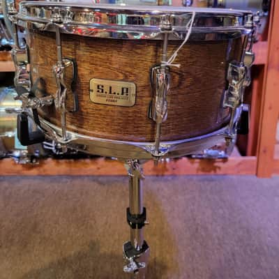 TAMA S.L.P. G-Hickory Snare Drum 14 x 6.5 Gloss Natural Elm image 1