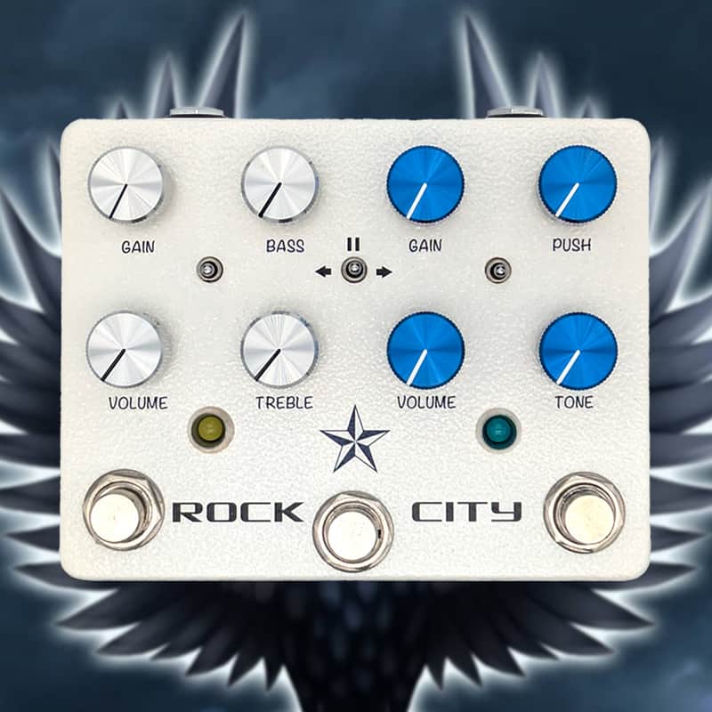 NEW ROCK CITY Dual Overdrive by Mojo Hand FX! "Improved Odessa" with "Pozze" Switching System and Series/Parallel Order Switching! (Check out description!) Standard White Pearl Finish **FREE SHIPPING!!** image 1
