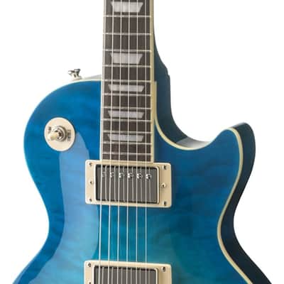 Immagine Epiphone Goryo Yuto Signature Les Paul Standard Quilt Top w/ EpiLite Case - Blue Burst - 4