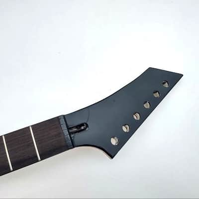 22 fret fast Shred guitar reverse Head Upper Dot Inlay Canadian Maple rose board guitar neck diy image 2