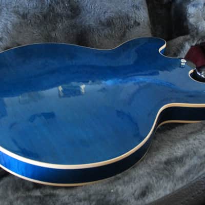2004 Gibson ES-335 Dot Neck Beale Street Blue Figured/Flametop Excellent Plus Condition image 23