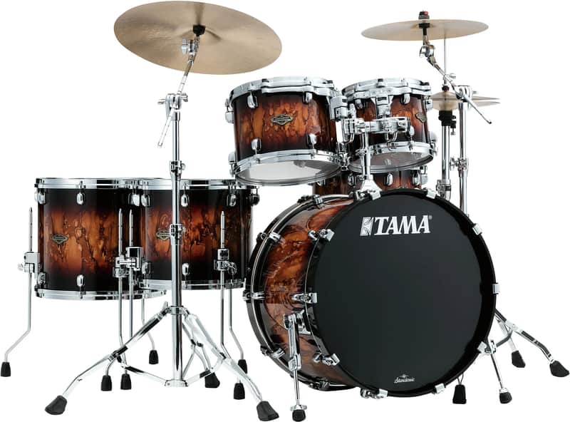 ~WOW!~ TAMA WBS52LSMBR Starclassic Walnut/Birch 5-Piece 10/12/14/16/22 Drum Kit Set in Molten Brown Burst Lacquer with Chrome Hardware *IN STOCK* image 1