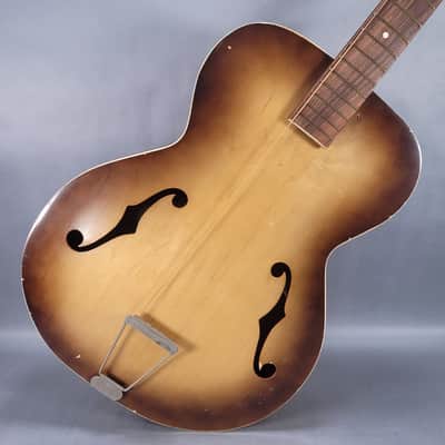 Silvertone Archtop Acoustic Guitar 1960s - Sunburst image 2