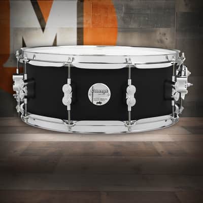 PDP Concept Maple 5.5x14 Satin Black FinishPly Snare (PDCM5514SSBK) image 1