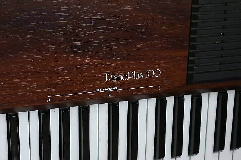 1980s Roland Electronic Piano Piano Plus 100 (HP-100) Brown | Reverb