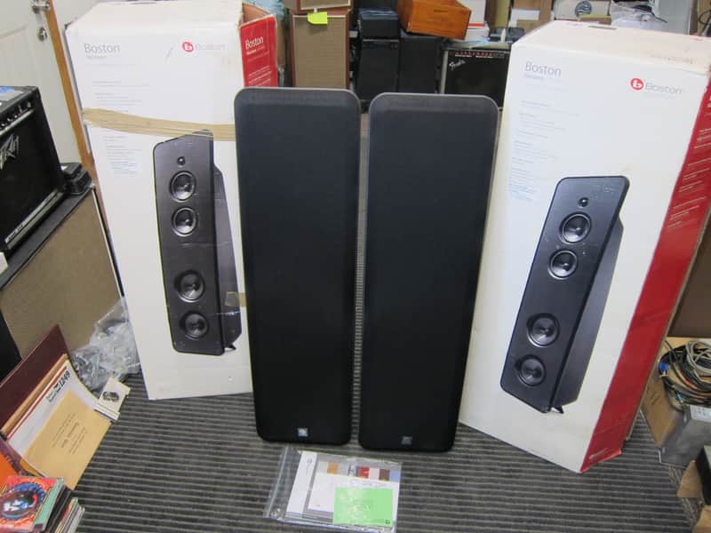 PR Boston Acoustics HS 450 Horizon Floor Speakers, Boxes/Packing, Top Line, Ex Sound, Attractive 200 image 1