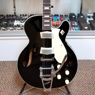 used Silvertone 1446 Semi-Hollow Guitar, Very Good Condition with Gig Bag image 1