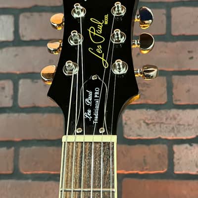 2010 Epiphone Les Paul Traditional Pro Limited Edition Ebony (Gloss top with satin back) Electric Guitar w/ Hard Case image 5