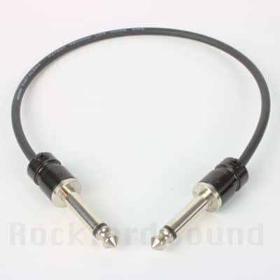 Mogami W2314 Low Profile Patch Cable, 30 foot, Straight to Straight, Black image 1
