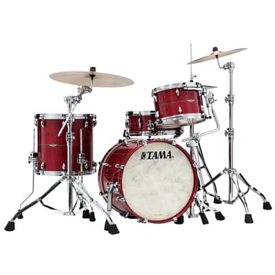 Tama Star Maple TM38S1455-RRCM Shell Set 18" Raspberry Curly Maple image 1