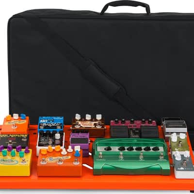 Gator GPB-XBAK Aluminum Extra Large Pedalboard, 35" x 17" w/ Softcase, British Orange image 1