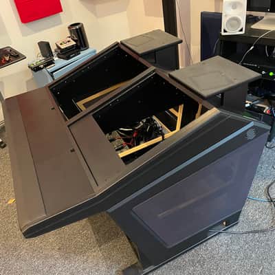 Sterling Modular Plan A Black 48U Studio Desk image 1