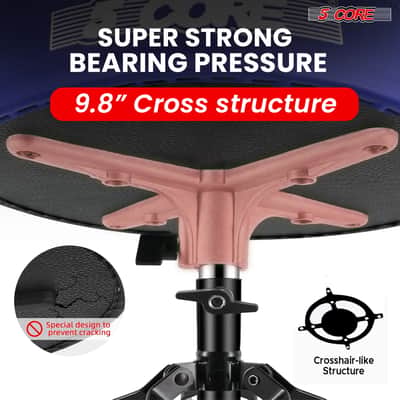 5 Core Drum Throne 3" Padded Drum Seat Height Adjustable Drumming Chair for Practice and Performance image 6