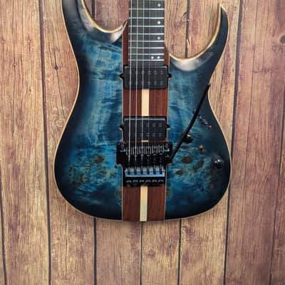 Ibanez RGA20P1PBCUL Cosmic Blue Burst Low Gloss W/Premium Gig Bag NEW MODEL image 2