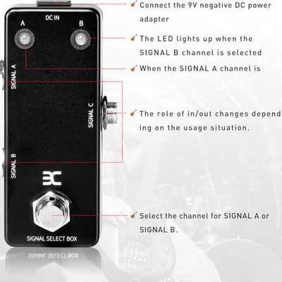 Signal Line Select A/B Box Switch Mini Guitar Effect Pedal Channel True Bypass image 2