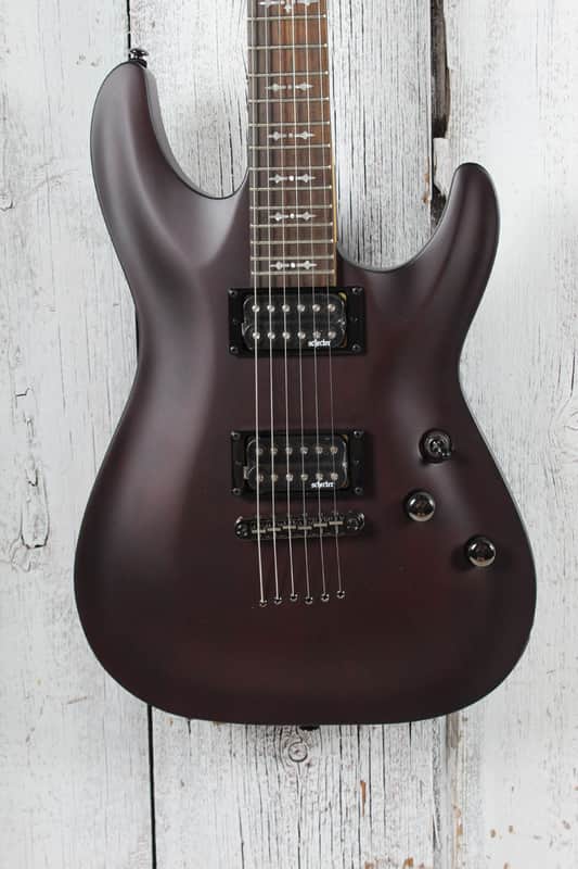 Schecter Omen-6 Solid Body Electric Guitar Walnut Satin Finish image 1