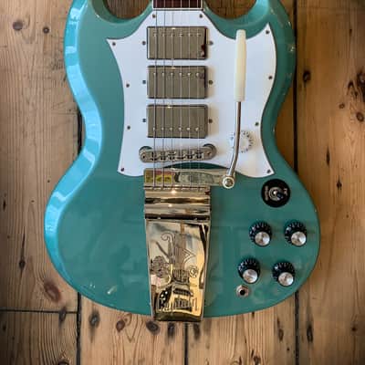2020 Gibson Captain K. Douglas SG in Inverness Green with hard shell case image 1