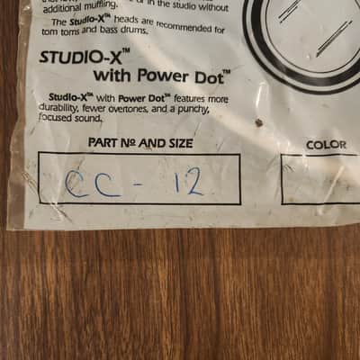 NOS Aquarian Classic Clear 12" Tom Drum Head CC-12 IN SEALED FACTORY BAG image 3